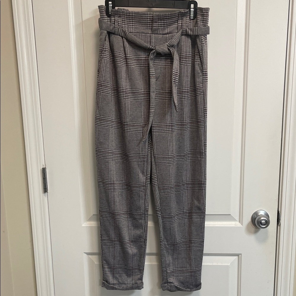 Women’s Love Tree Gray Plaid Pants